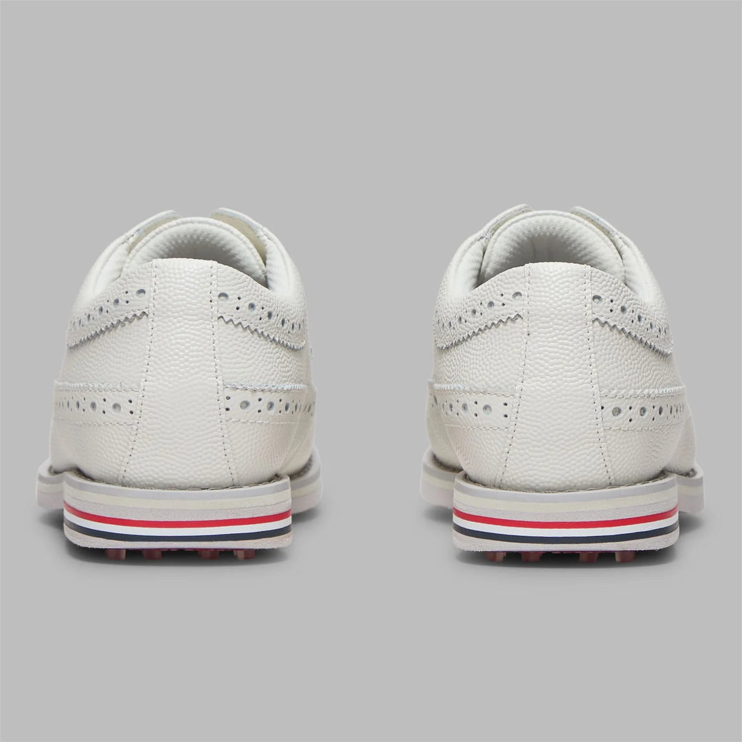 G/FORE WOMEN'S GALLIVANTER LEATHER LONGWING KILTIE GOLF SHOE - SNOW