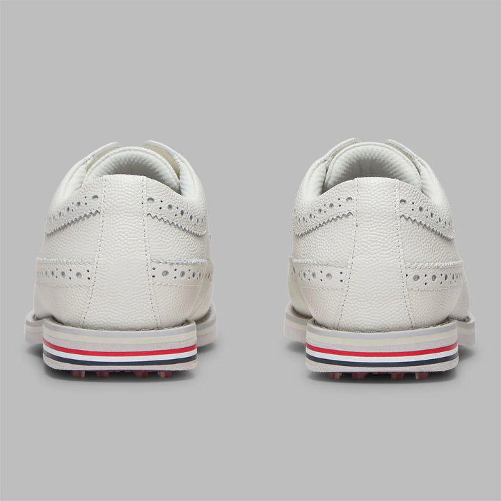 G/FORE WOMEN'S GALLIVANTER LEATHER LONGWING KILTIE GOLF SHOE - SNOW