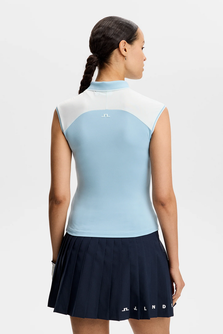 J.Lindeberg Women's Lei Polo - FORGET ME NOT