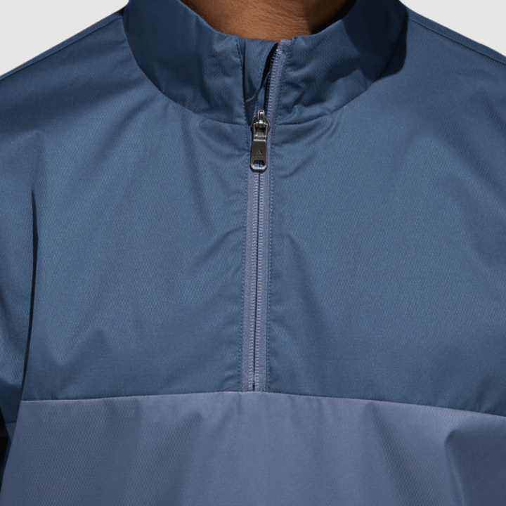 adidas Mens Packable Wind & Water Half Sleeve Jacket- SUB BLUE