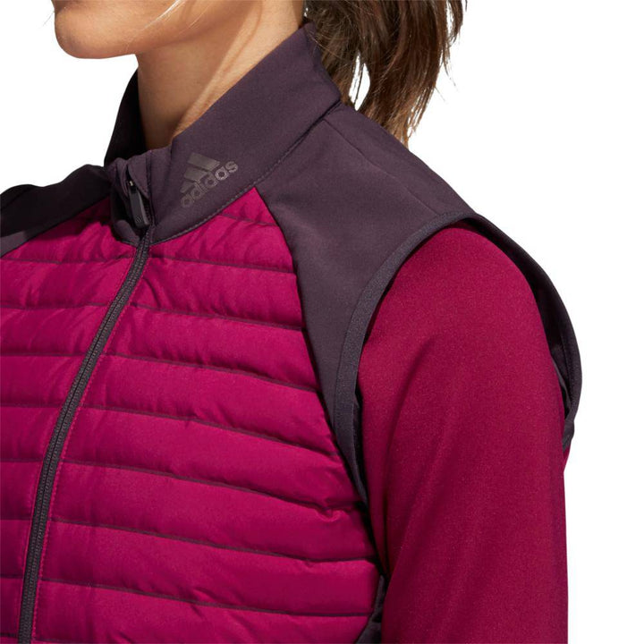 adidas Womens Down Filled Frostguard 2.0 Vest - POWER BERRY