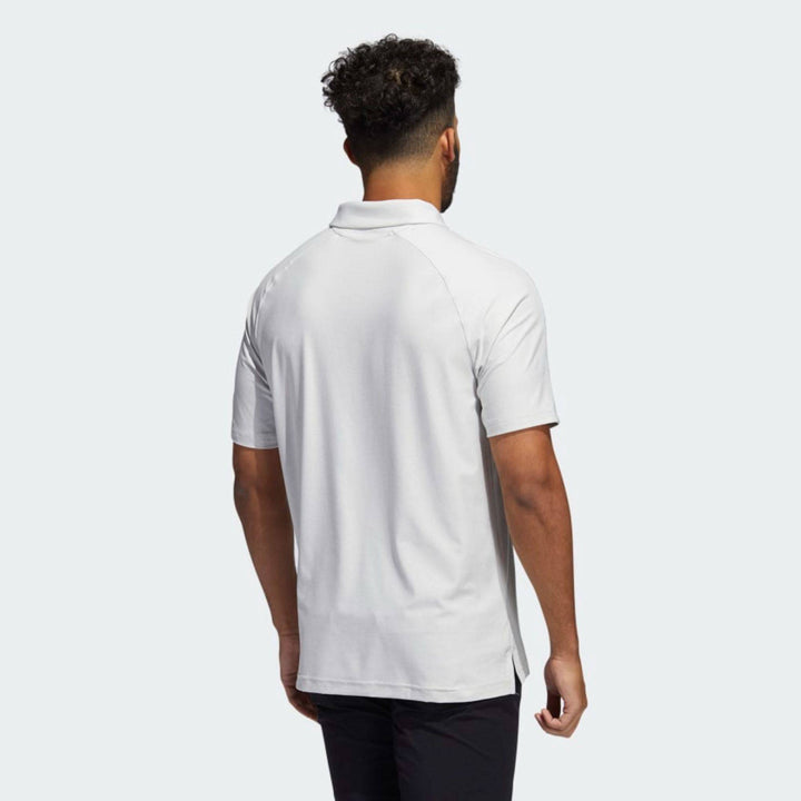 adidas Mens Short Sleeves Go To Polo Shirt - WHITE