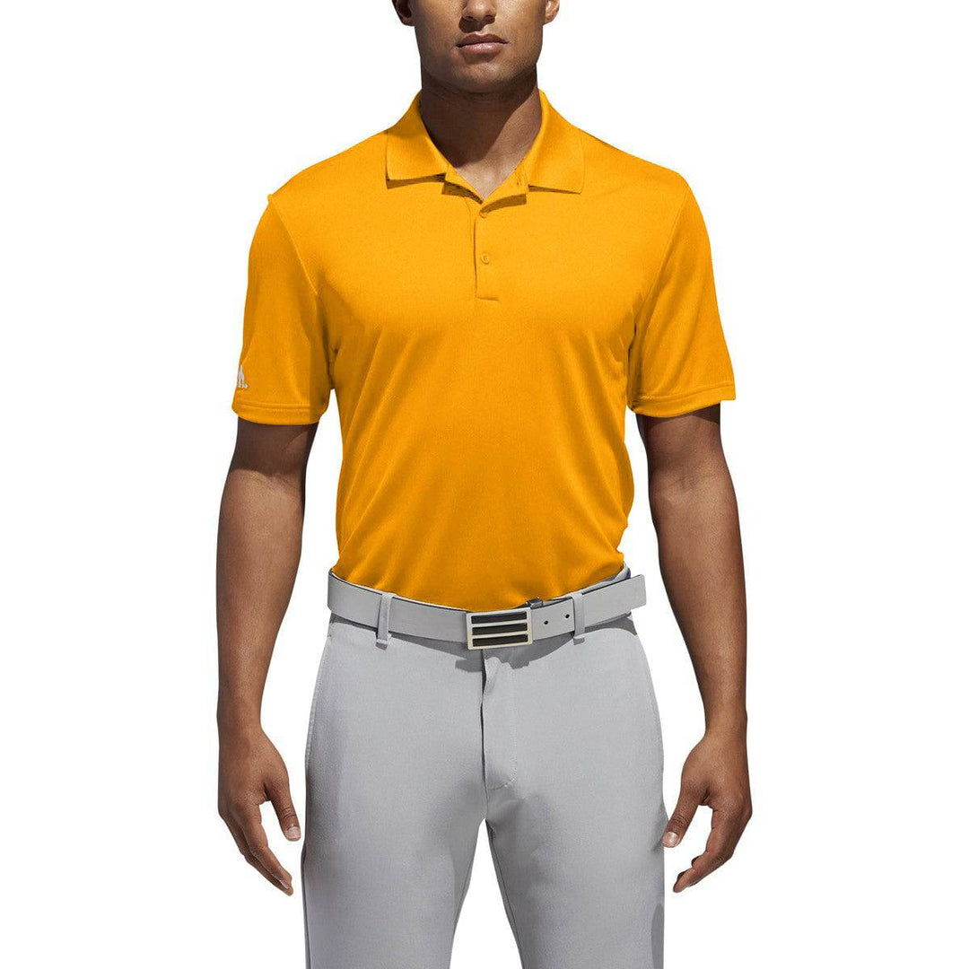 adidas Mens Tournament Performance Polo - BRIGHT ORANGE