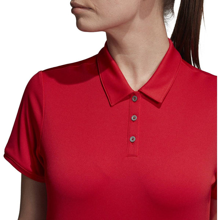 adidas Womens Tournament Performance Polo - COLLEGIATE RED