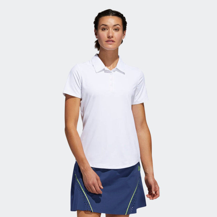 adidas Womens Ultimate365 Polo Shirt- WHITE