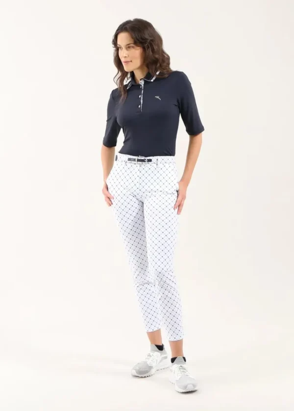 Chervo Women's ADVISOR 3/4 Sleeve Lightweight Pique Polo - NAVY