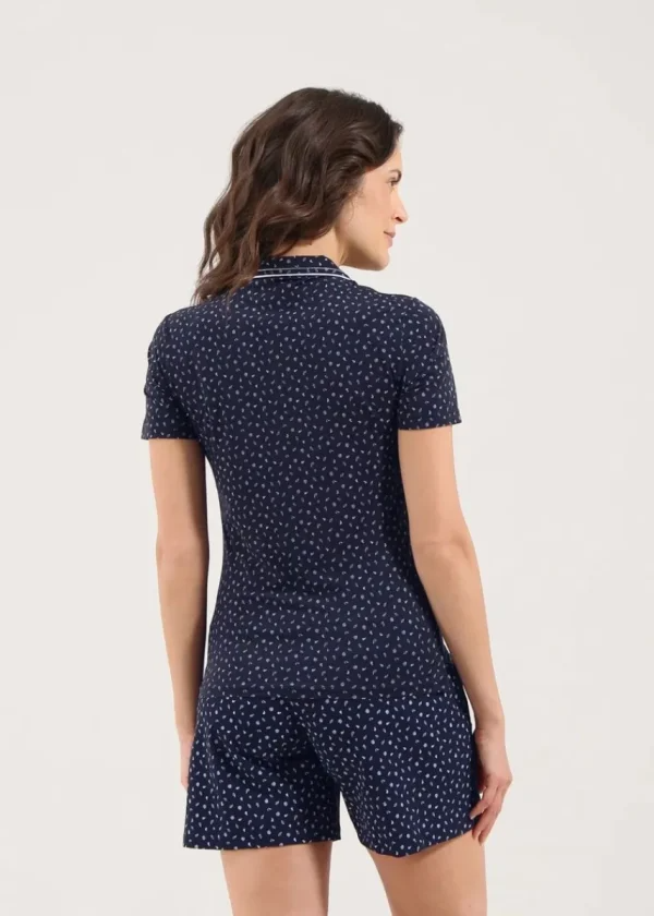 Chervo Women's ALLPRINT Lightweight Polo - NAVY