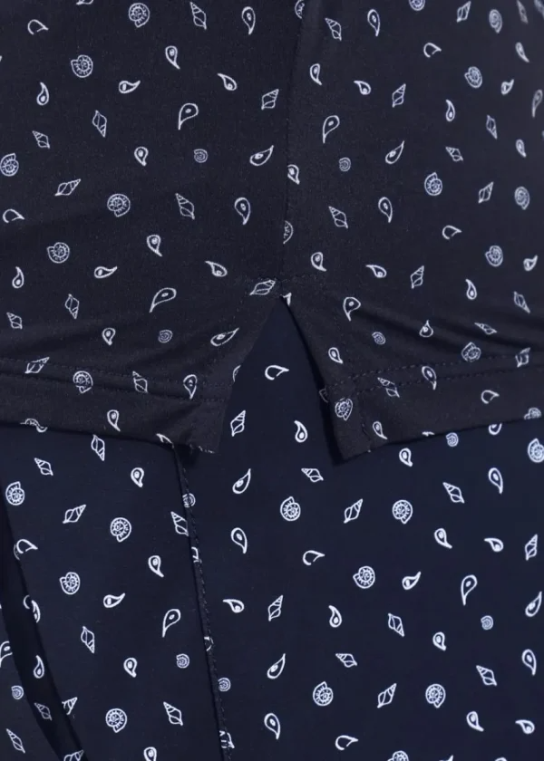 Chervo Women's ALLPRINT Lightweight Polo - NAVY