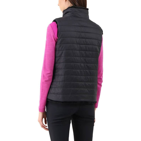 Chervò Women's EVINCE Pro-Therm® Reversible Full-Zip Insulated Faux-Fur Vest - BLACK