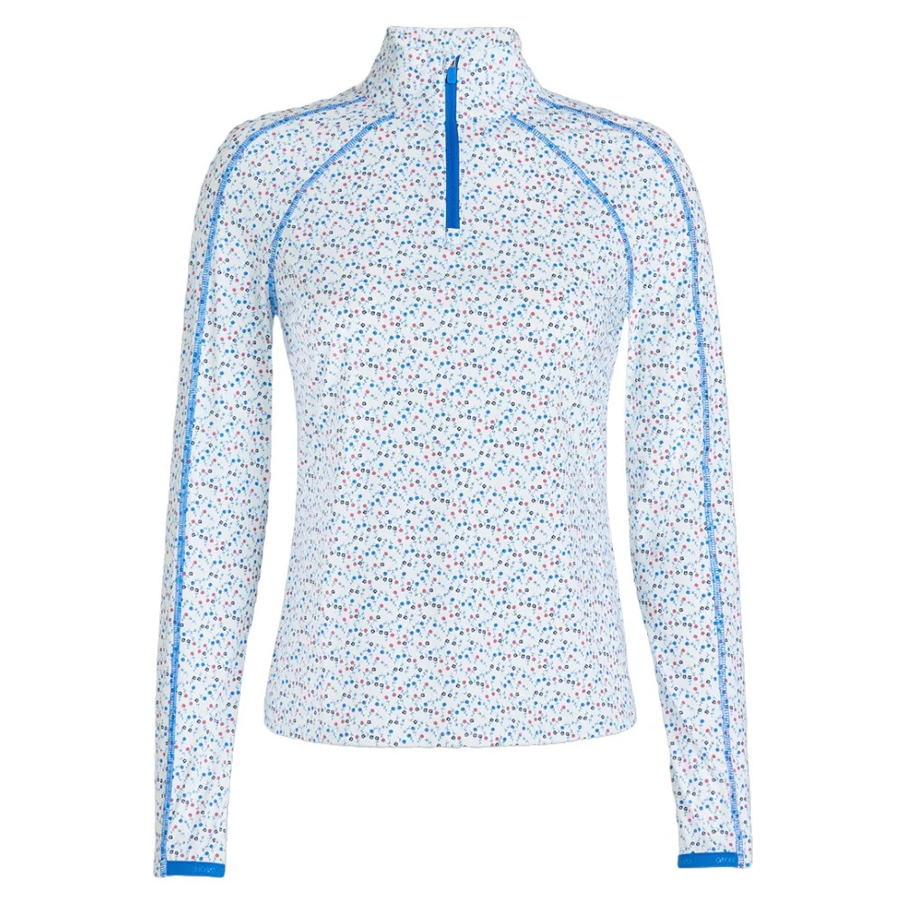 G/FORE WOMEN'S AYE POPPY SILKY TECH NYLON QUARTER ZIP - SNOW