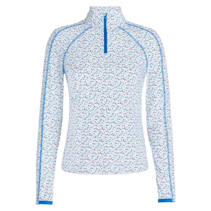G/FORE WOMEN'S AYE POPPY SILKY TECH NYLON QUARTER ZIP - SNOW