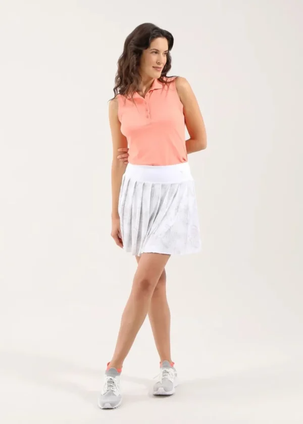 Chervo Women's AREATA Sleeveless Pique Polo - CORAL