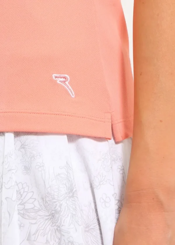 Chervo Women's AREATA Sleeveless Pique Polo - CORAL