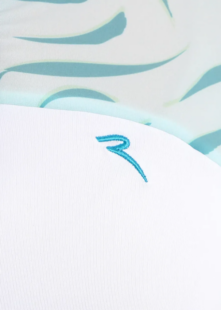 Chervo Women's ASTROLOGA Lightweight Polo - WHITE / TEAL