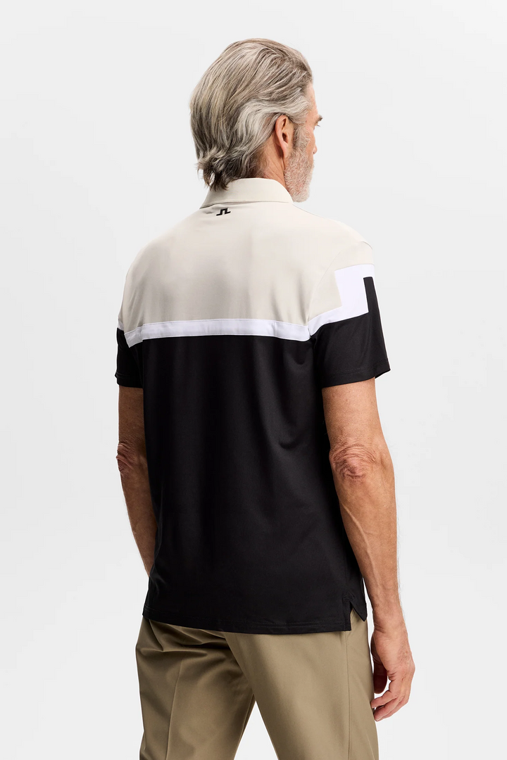 J.Lindeberg Men's Emil Polo - BLACK