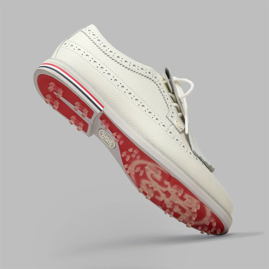 G/FORE WOMEN'S GALLIVANTER LEATHER LONGWING KILTIE GOLF SHOE - SNOW