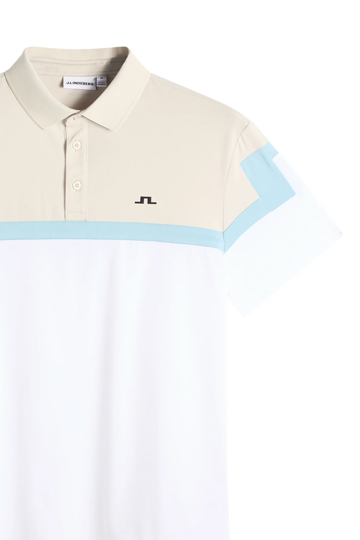J.Lindeberg Men's Emil Polo - WHITE