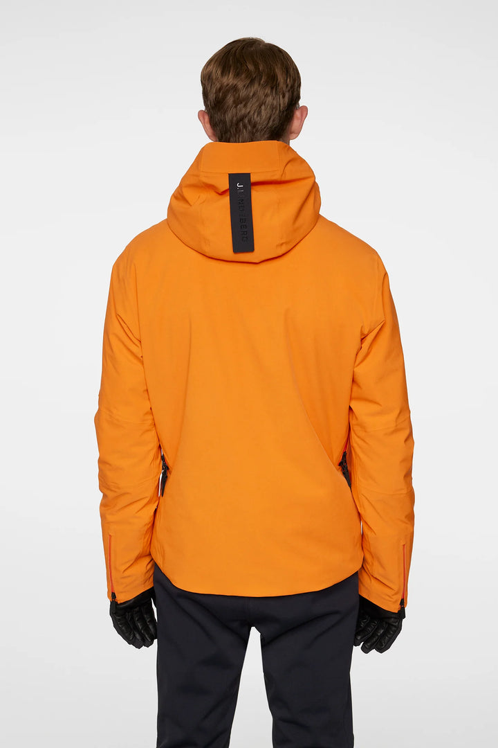 J.Lindeberg Men's OMNIA Ski Jacket - Persimmon Orange