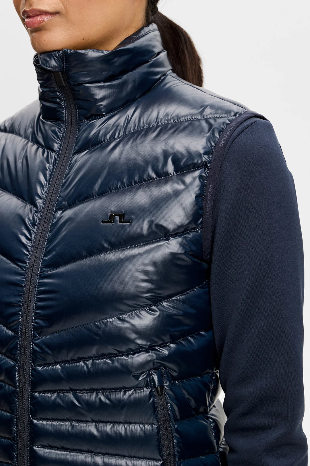 J.Lindeberg Women's Lara Light Down Vest - JL NAVY