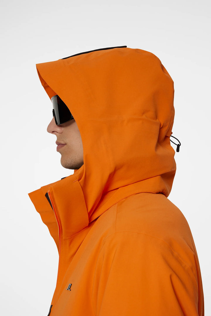 J.Lindeberg Men's OMNIA Ski Jacket - Persimmon Orange