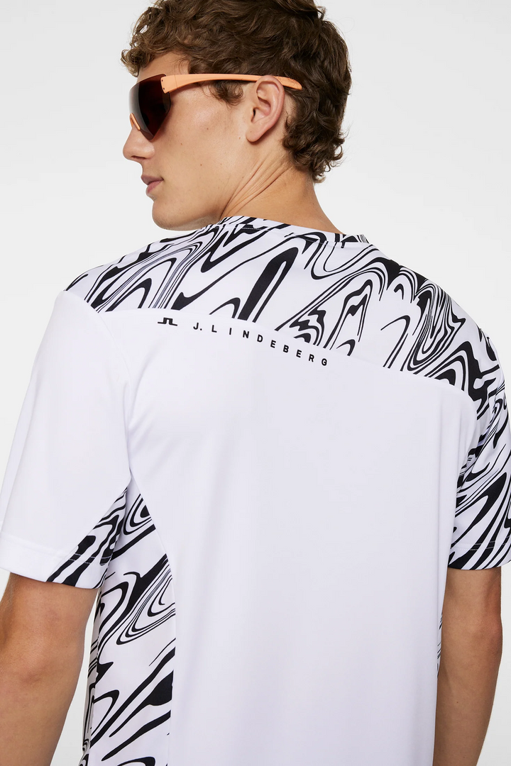 J.Lindeberg Mens Niccolo T-Shirt - LIQUIFY WHITE
