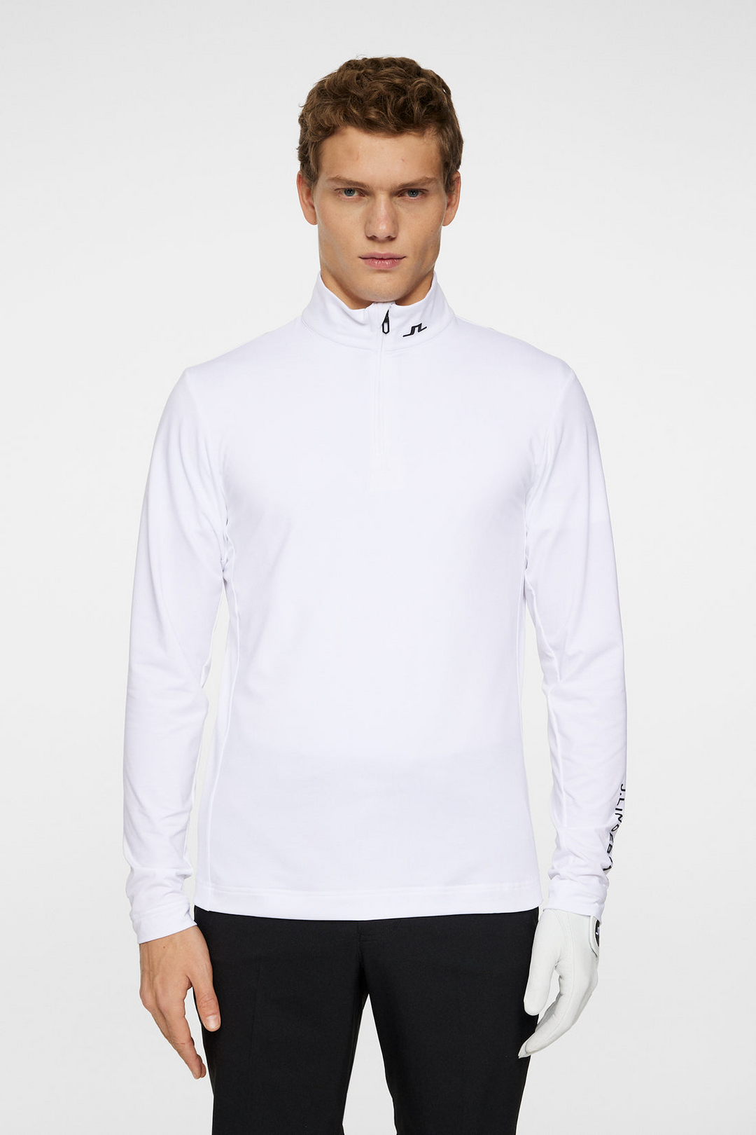 J.Lindeberg Men's Tour Tech Mid Layer - WHITE