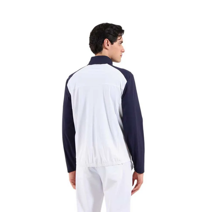Chervò Men's MASCANZONI Wind-Lock Performance Jacket - WHITE / NAVY
