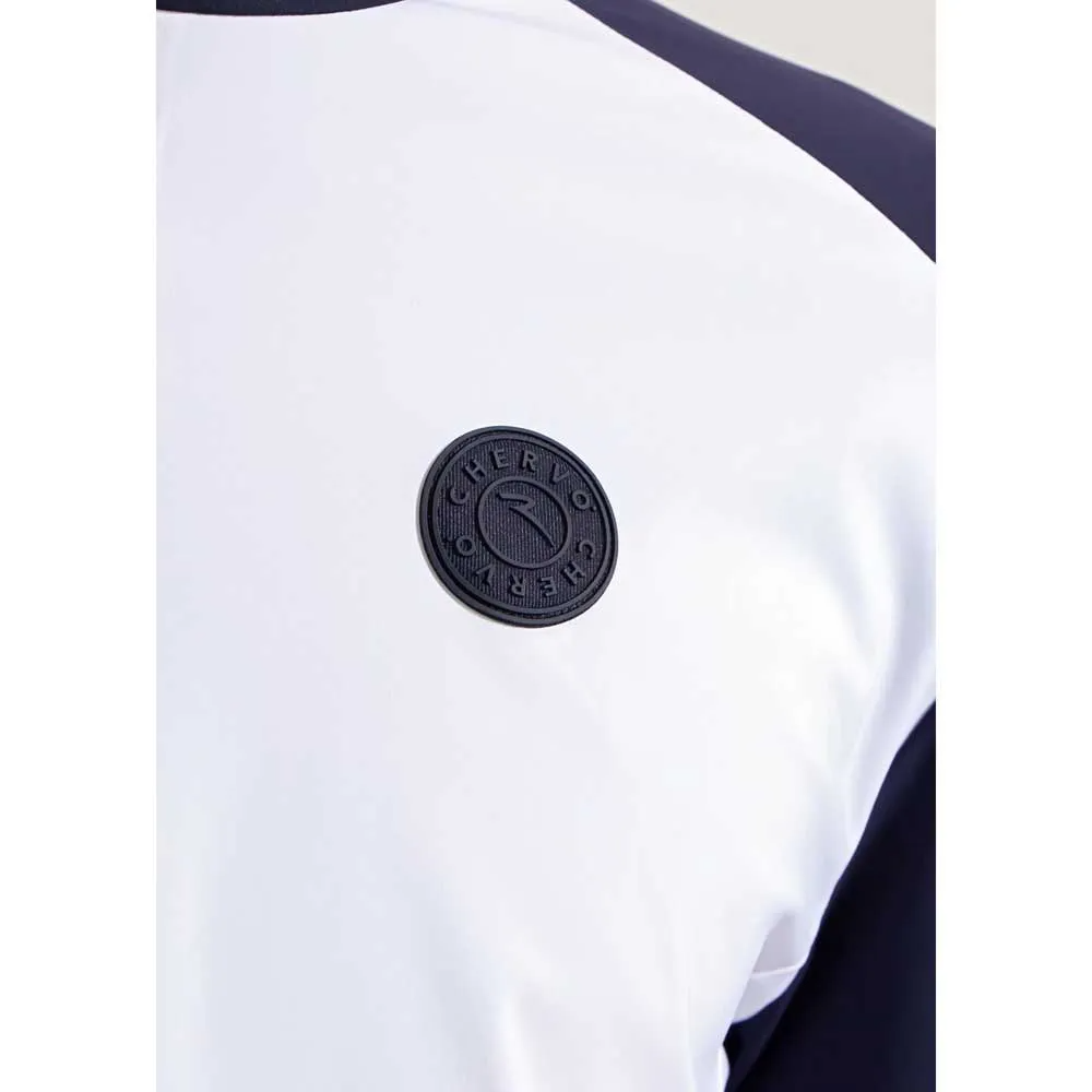 Chervò Men's MASCANZONI Wind-Lock Performance Jacket - WHITE / NAVY