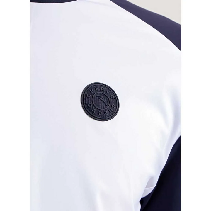 Chervò Men's MASCANZONI Wind-Lock Performance Jacket - WHITE / NAVY
