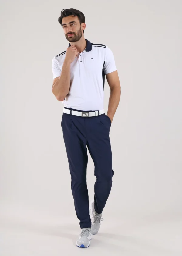 Chervò Men's SCISSORS 4-Way Stretch Print Pant - NAVY