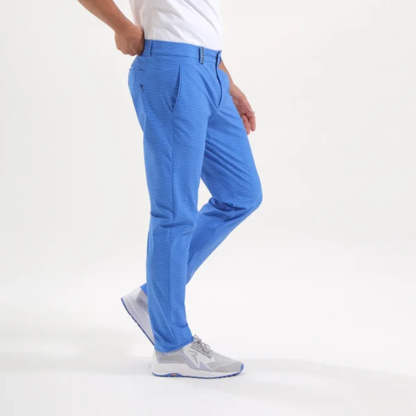 Chervò Men's START 4-Way Stretch Antler Print Pant - BLUE FANTASY