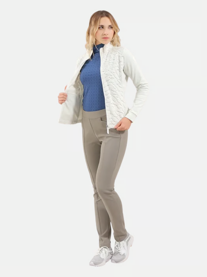 Chervò Women's  PIECE PRO-THERM® Faux Fur Golf Jacket - IVORY