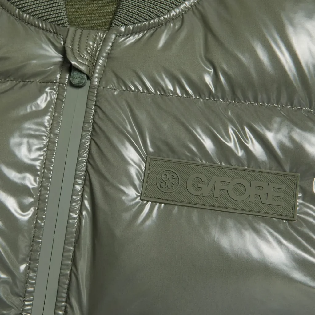 G/FORE WOMEN'S CIRCLE G's COATED NYLON QUILTED PUFFER VEST - ISLE GREEN