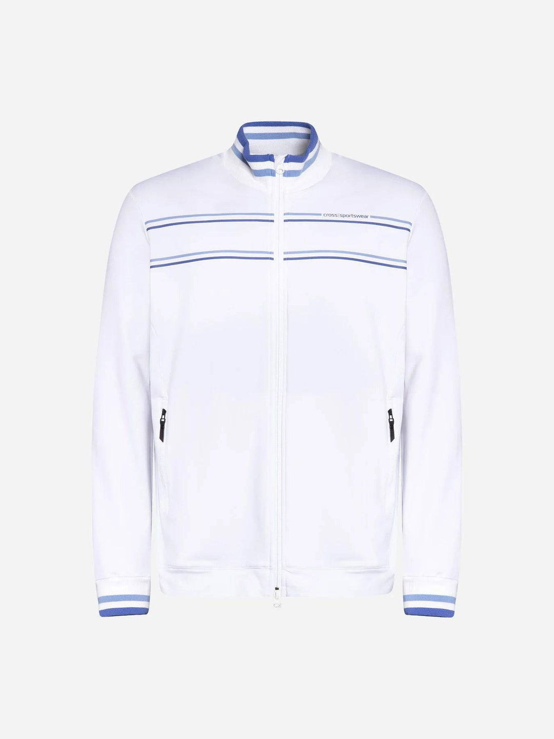 Cross Sportswear Mens Stinger Full Zip - WHITE
