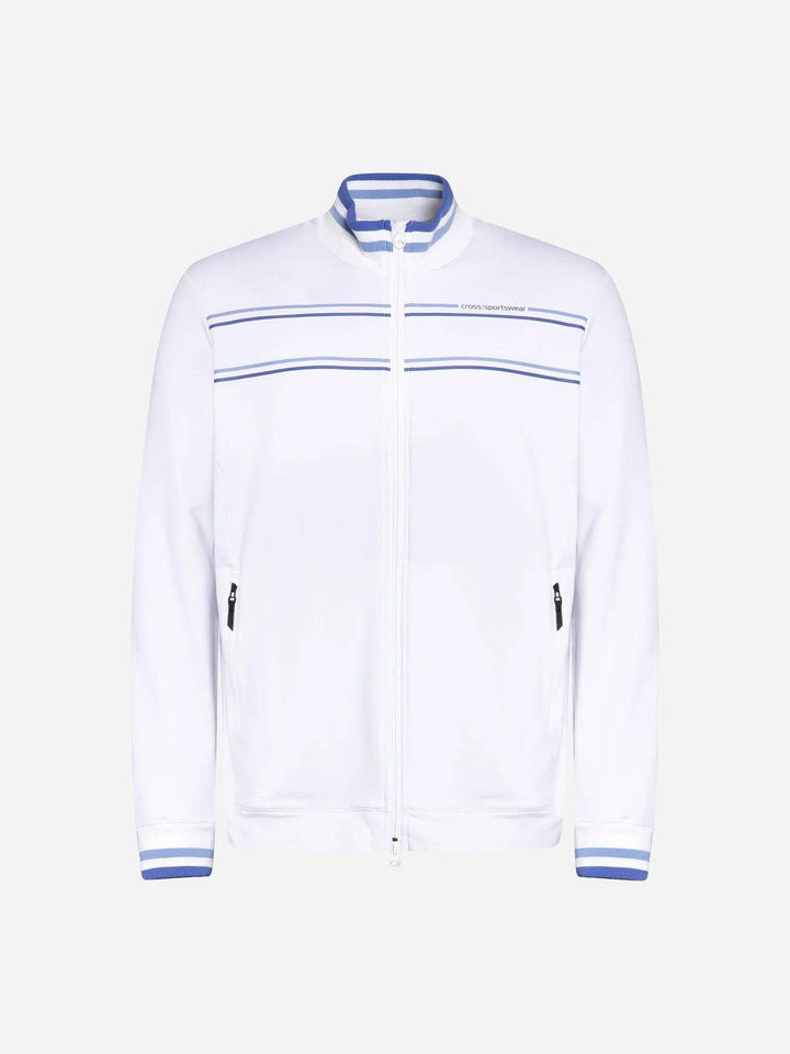 Cross Sportswear Mens Stinger Full Zip - WHITE