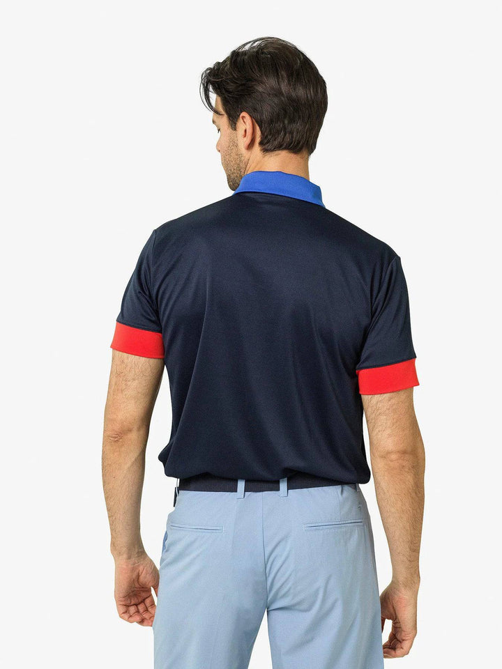 Cross Sportswear Mens Block Polo - NAVY