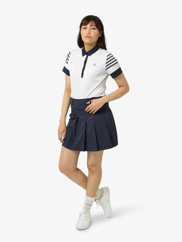 Cross Sportswear Womens Sporty Polo Short Sleeve - WHITE