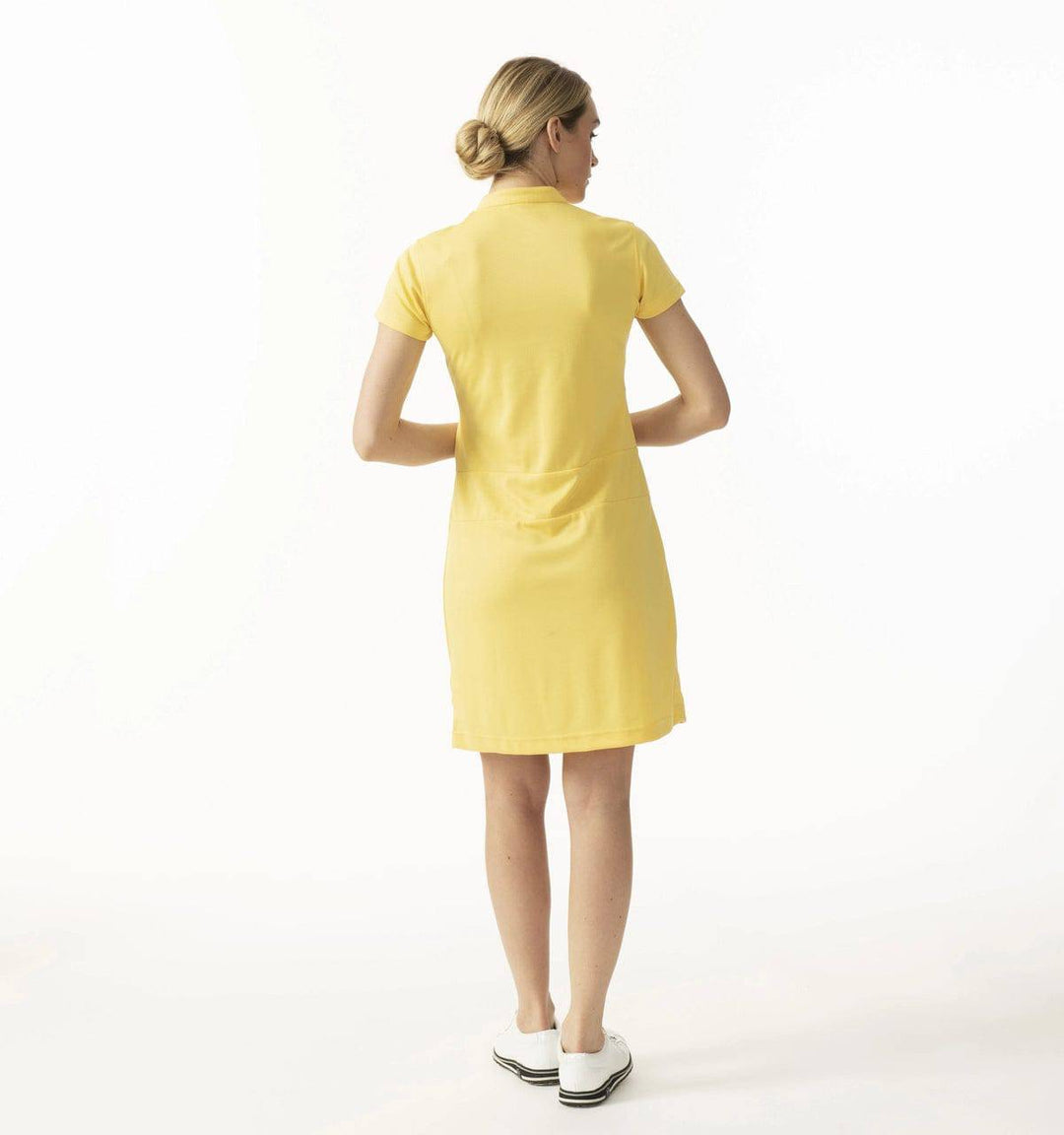 Daily Sports Womens Selena Butter Yellow Cap Sleeve Dress - BUTTER