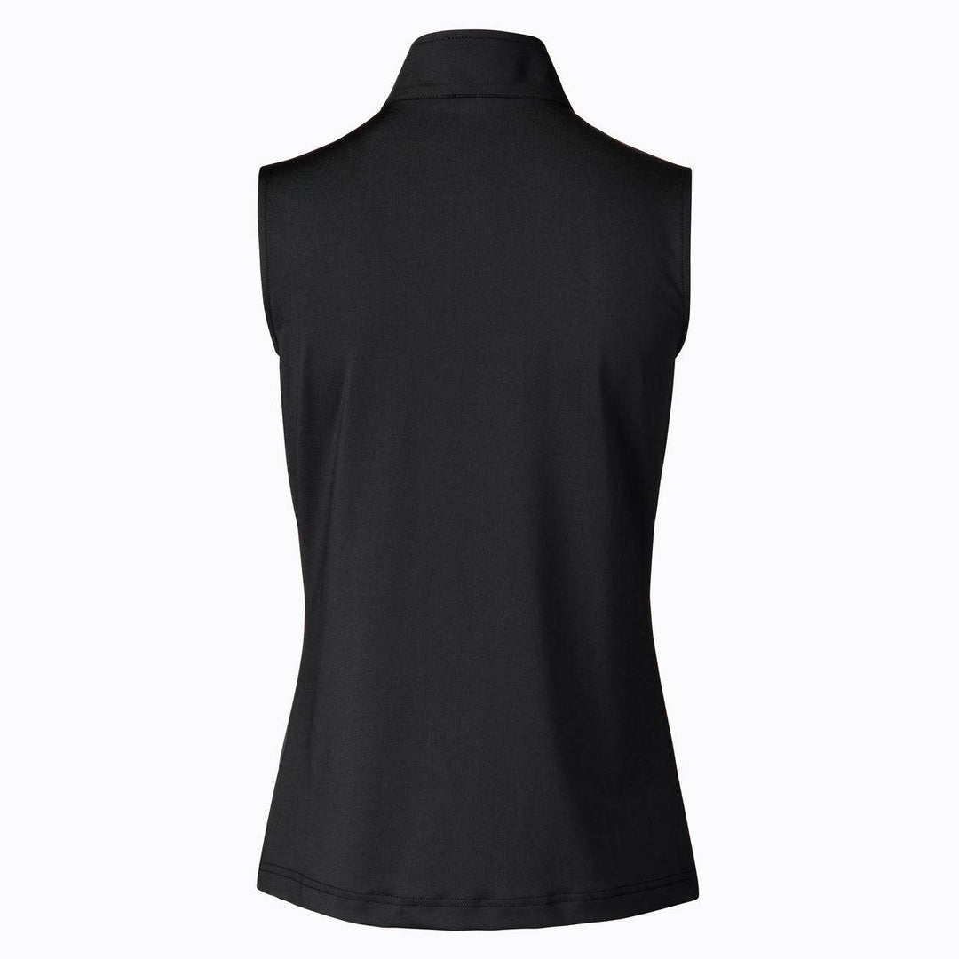 Daily Sports Womens Tamia Black Sleeveless Polo Shirt - BLACK