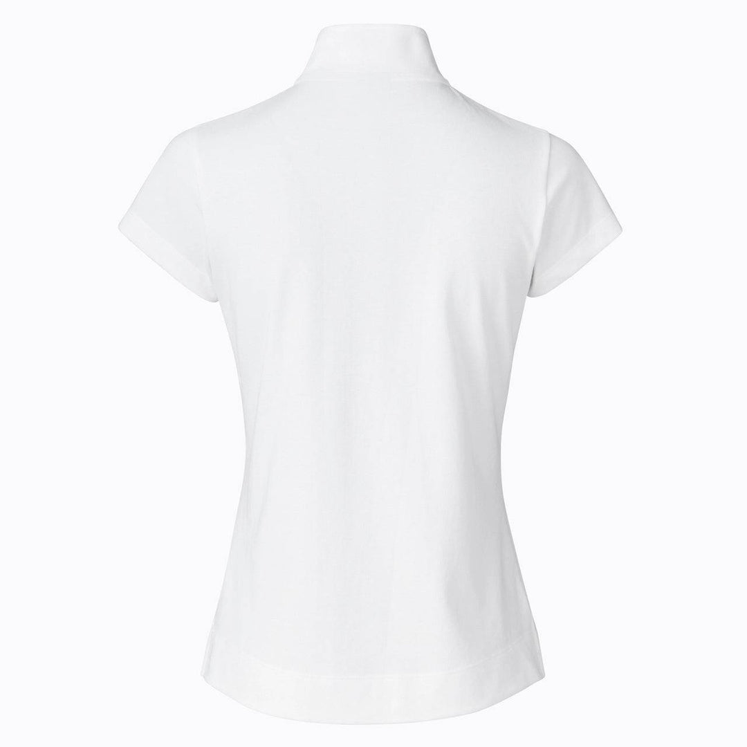 Daily Sports WomensKim White Cap Sleeve Polo Shirt - WHITE