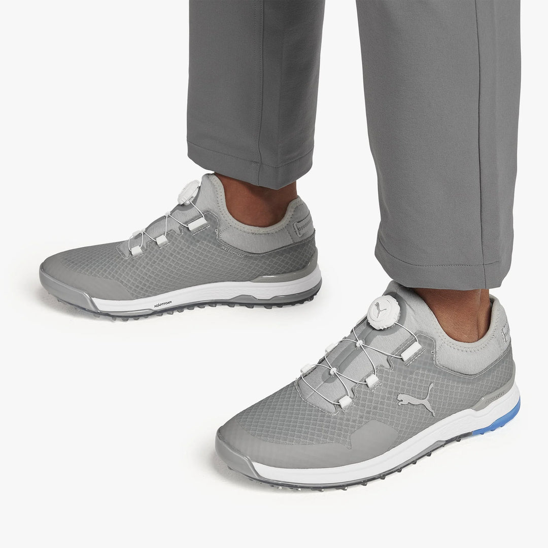 Puma Men's TOUR - PROADAPT ALPHACAT DISC Golf Shoes - HIGH RISE / PUMA SILVER / IBIZA BLUE