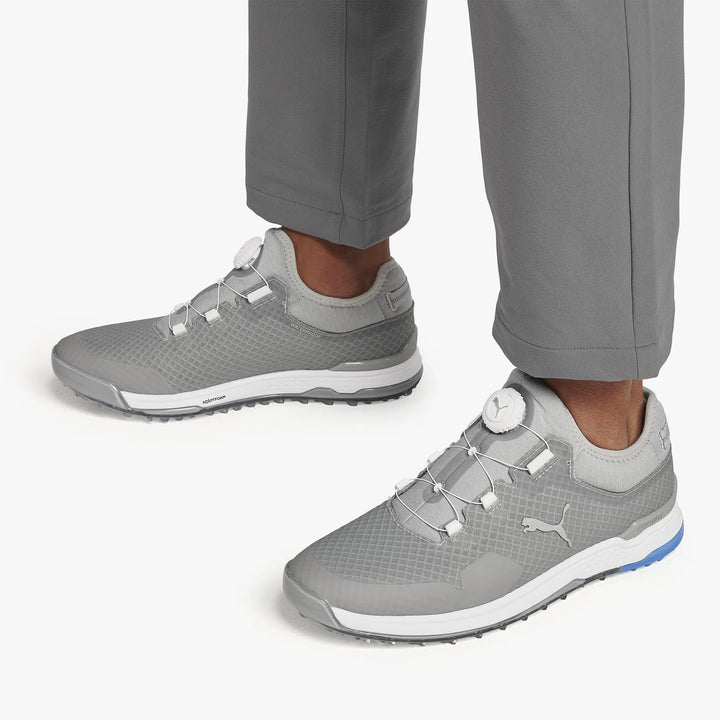 Puma Men's TOUR - PROADAPT ALPHACAT DISC Golf Shoes - HIGH RISE / PUMA SILVER / IBIZA BLUE