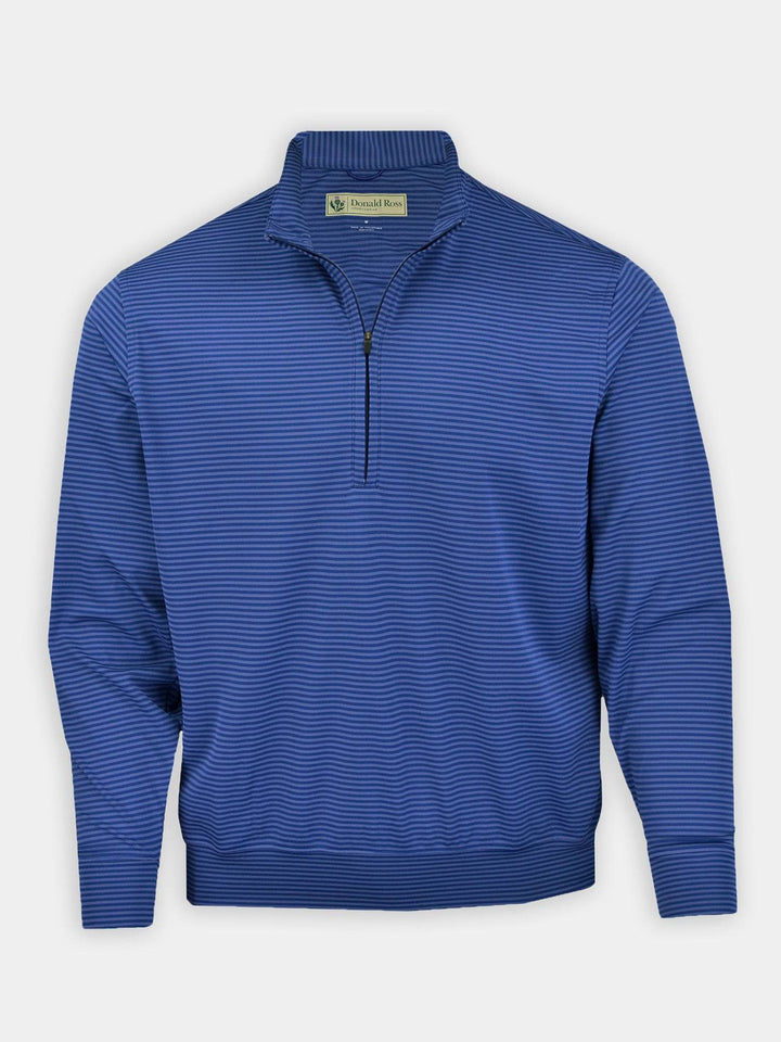 Donald Ross Mens Tonal Striped Fairway Pullover - NAVY