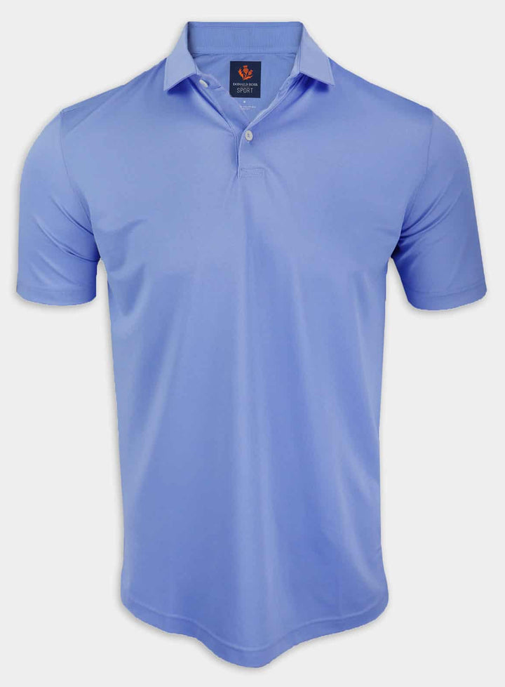 Donald Ross Men's Donny Solid Baby Pique Sport Fit Polo - PACIFIC