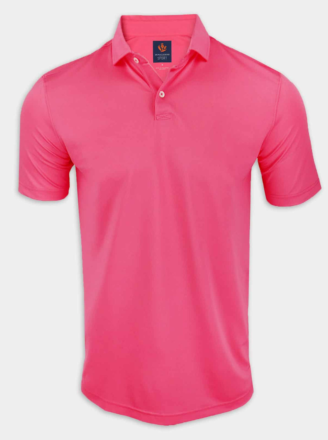 Donald Ross Men's Donny Solid Baby Pique Sport Fit Polo - PRIMROSE