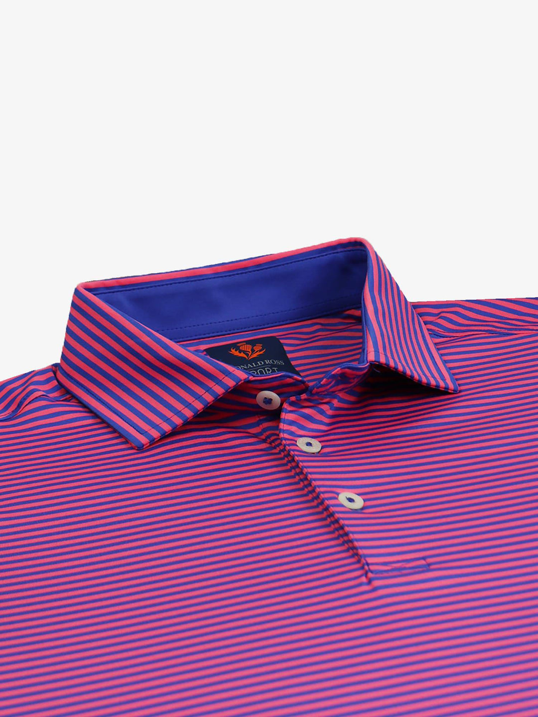 Donald Ross Men's Owen Sport Fit Polo - COBALT / PRIMROSE