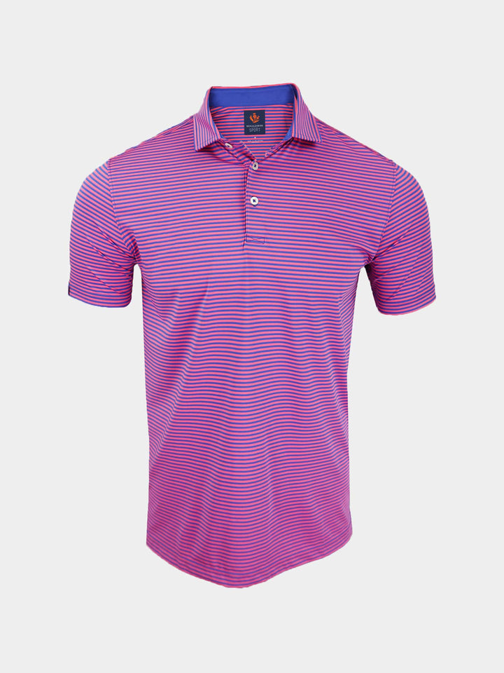 Donald Ross Men's Owen Sport Fit Polo - COBALT / PRIMROSE