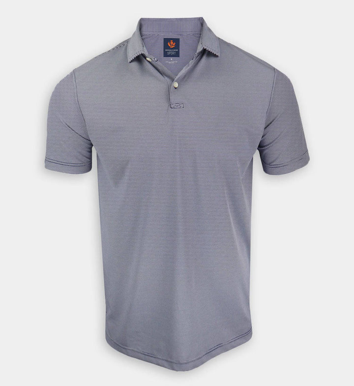 Donald Ross Men's Sport Fit Rhett Polo - NAVY / CREAM