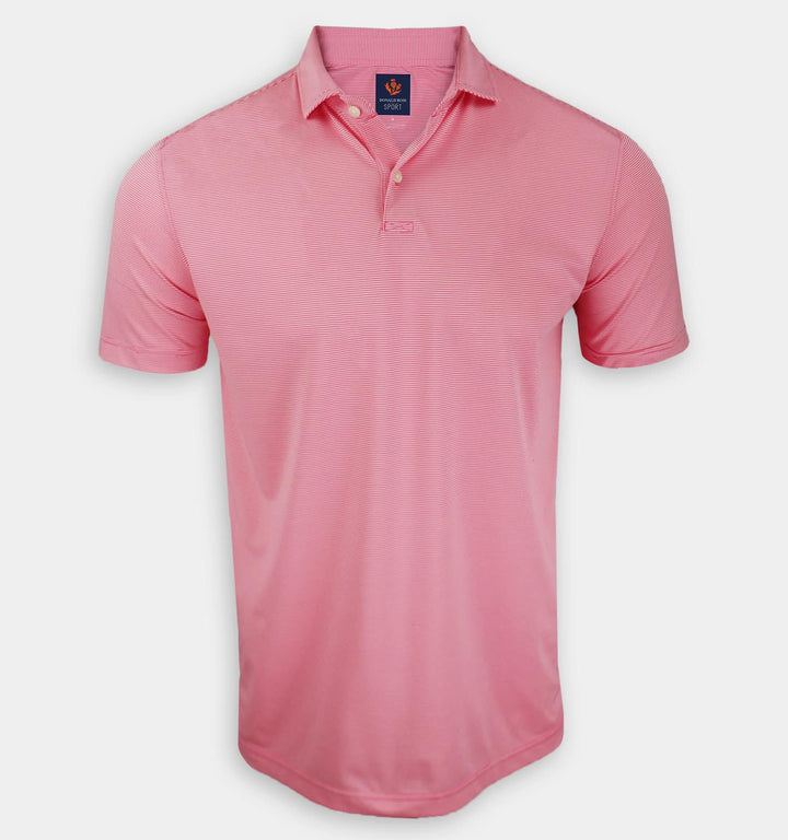 Donald Ross Men's Sport Fit Rhett Polo - PRIMROSE / CREAM