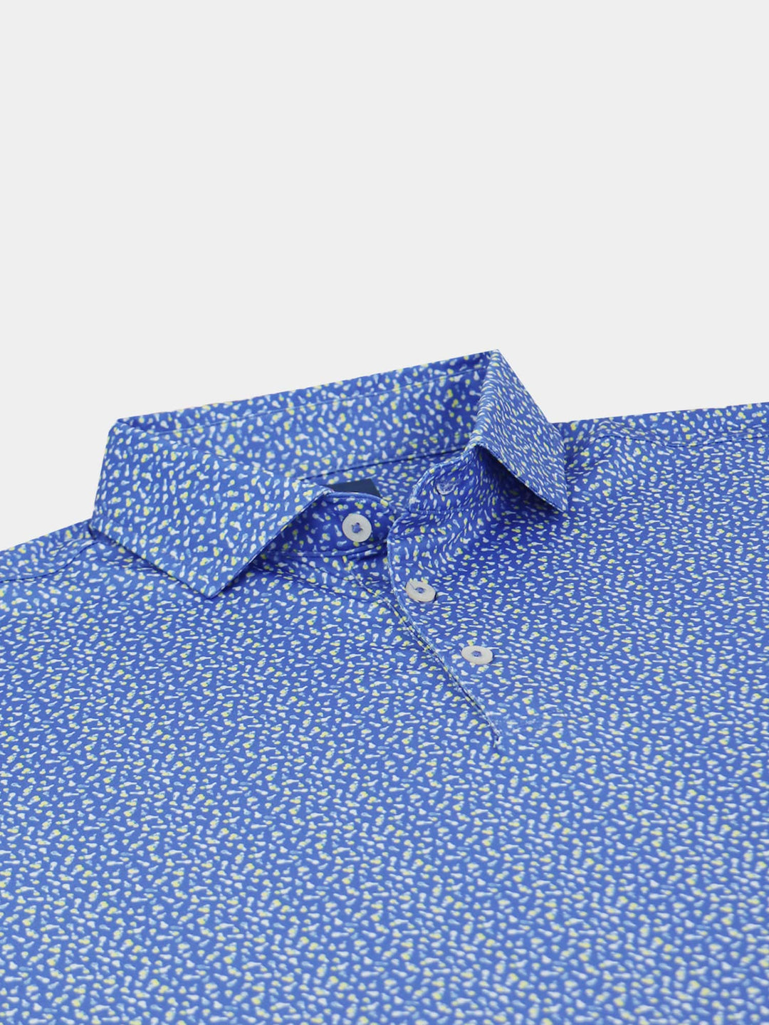 Donald Ross Men's Sport Fit Waylon Hot Air Balloons Print Polo - LAPIS / MULTI